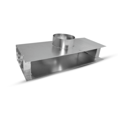 Image de 'Caisson pour grille linéaire 2 fentes - L1000 - 2 sorties Ø160'