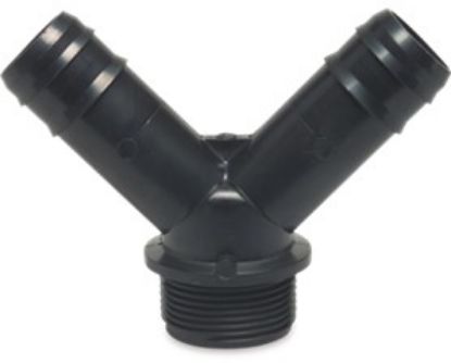 Image de 'Raccord cristal 2 sorties 15mm vers 3/4"M'