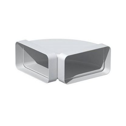 Image de 'Coude plat PVC 90° 55x110'