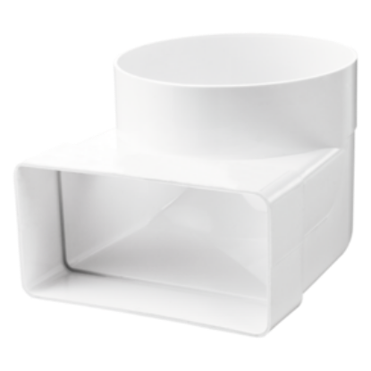 Image de 'Coude 90° plat/rond 60x204 - Ø150'