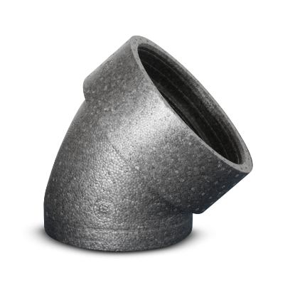 Image de 'EPP Coude 45 - 150 - Gris'