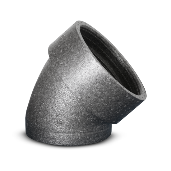 Image de 'EPP Coude 45 - 150 - Gris'