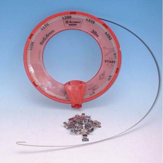 Image de 'Collier de serrage en acier sur rouleau'