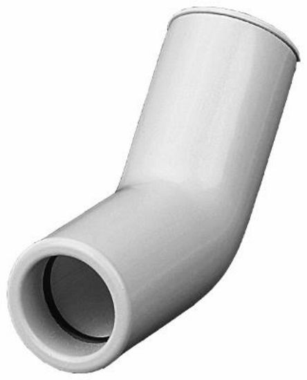 Image de 'Coude 45 blanc à joint D25'
