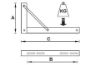 Image de 'Potence pour plafonnier - 2u'