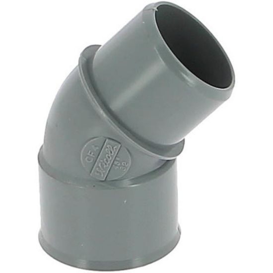 Image de 'Coude 45 PVC Mâle/femelle D40'
