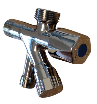 Image de 'Robinet double service 1/2*3/8*3/4'