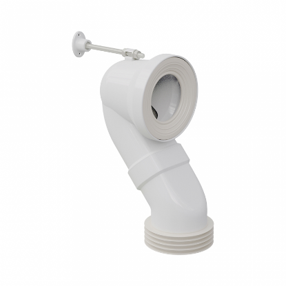 Image de 'Raccord WC courbé court D100 à 110'