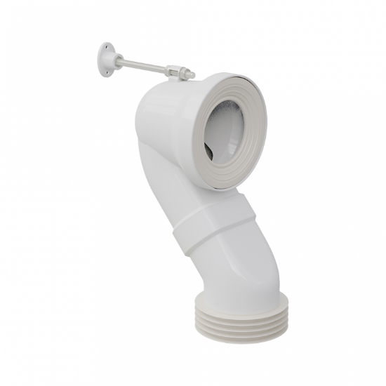 Image de 'Raccord WC courbé court D100 à 110'