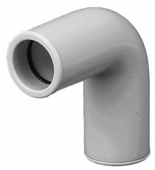 Image de 'Coude 90 blanc à joint D25'