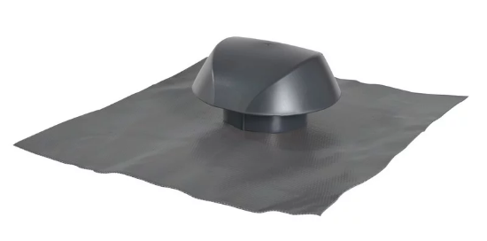 Image de 'Sortie toiture PVC Nicoll D100 - Anthracite'