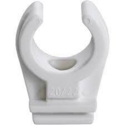 Image de 'Attache PVC 15mm blanc'