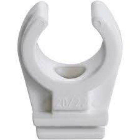 Image de 'Attache PVC 20-22mm blanc'
