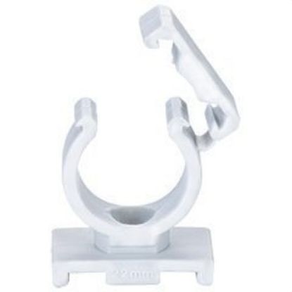 Image de 'Attache PVC 25mm blanc'