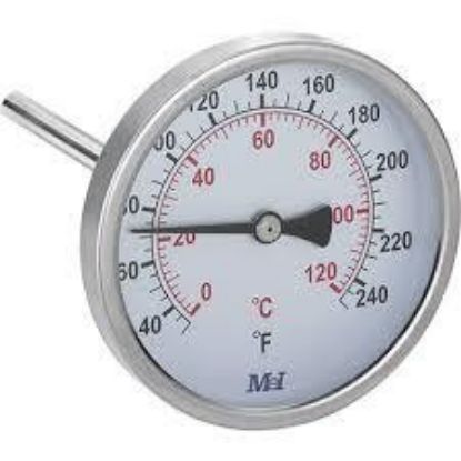 Image de 'Thermomètre D80 Inox 0 à 120°C - L50mm'
