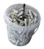 Image de 'Cheville avec collerette - 8x40mm - 250u + Foret M8'