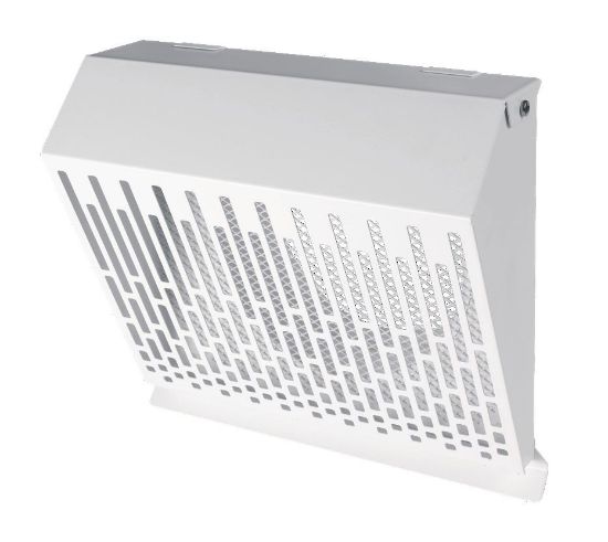Image de 'Sortie murale métalique D125 - Blanc'