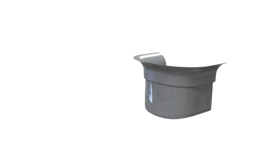 Image de 'Raccord mou Optima Gris 7016 - 75'