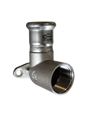 Image de 'Raccord mural Inox 316 - D35 X 1-1/4"F'