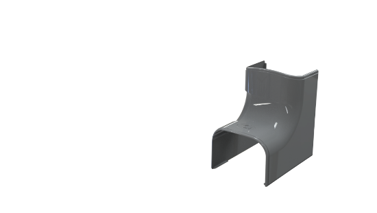 Image de 'Coude intérieur Optima Gris 7016 - 75'