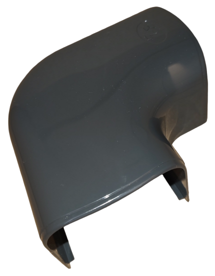 Image de 'Coude plat Optima Gris 7016 - 102'