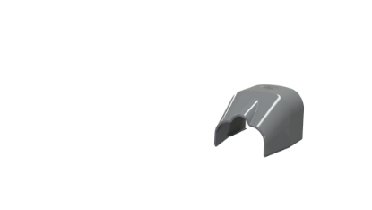 Image de 'Embout de sortie gris 7016 - 102'