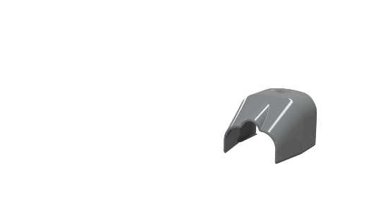 Image de 'Embout de sortie gris 7016 - 102'